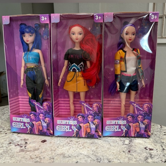 K-pop demon hunter Fashion Doll Set of 3 - Picture 2 of 2